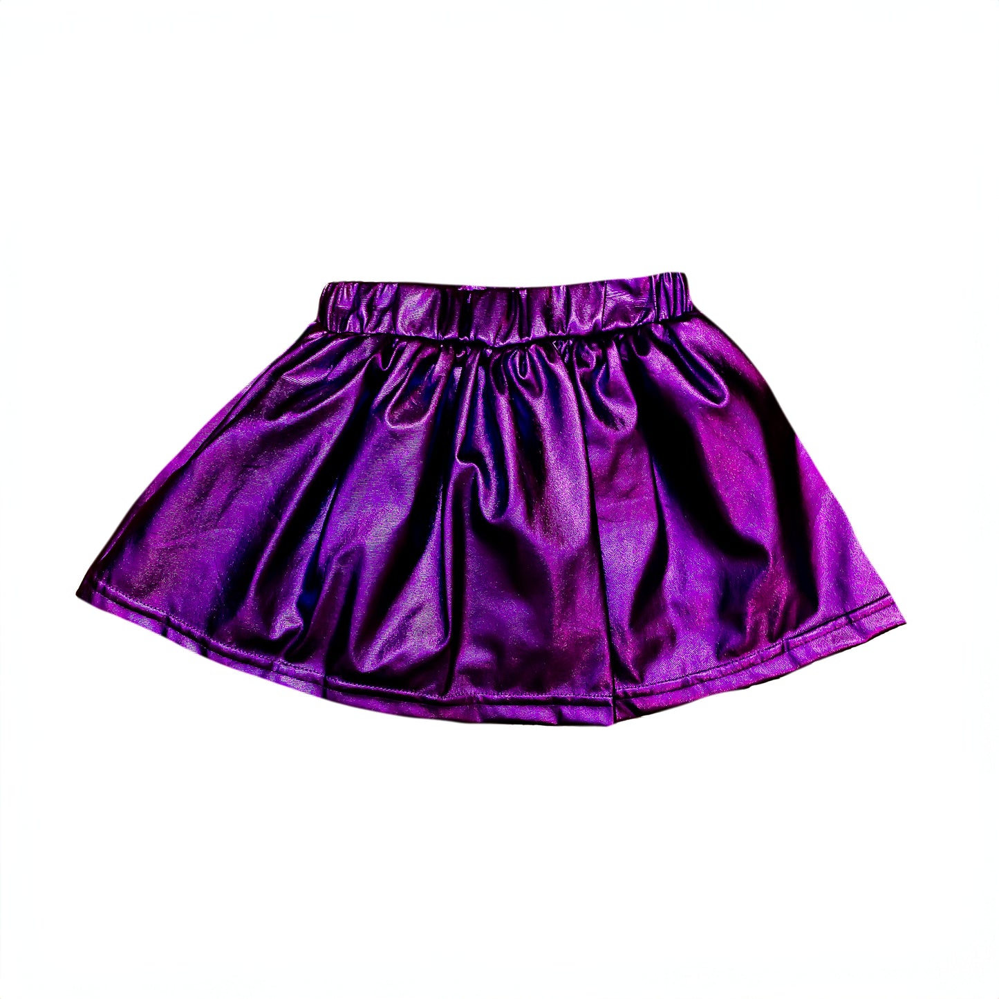 Kids' Metallic Skort - Purple