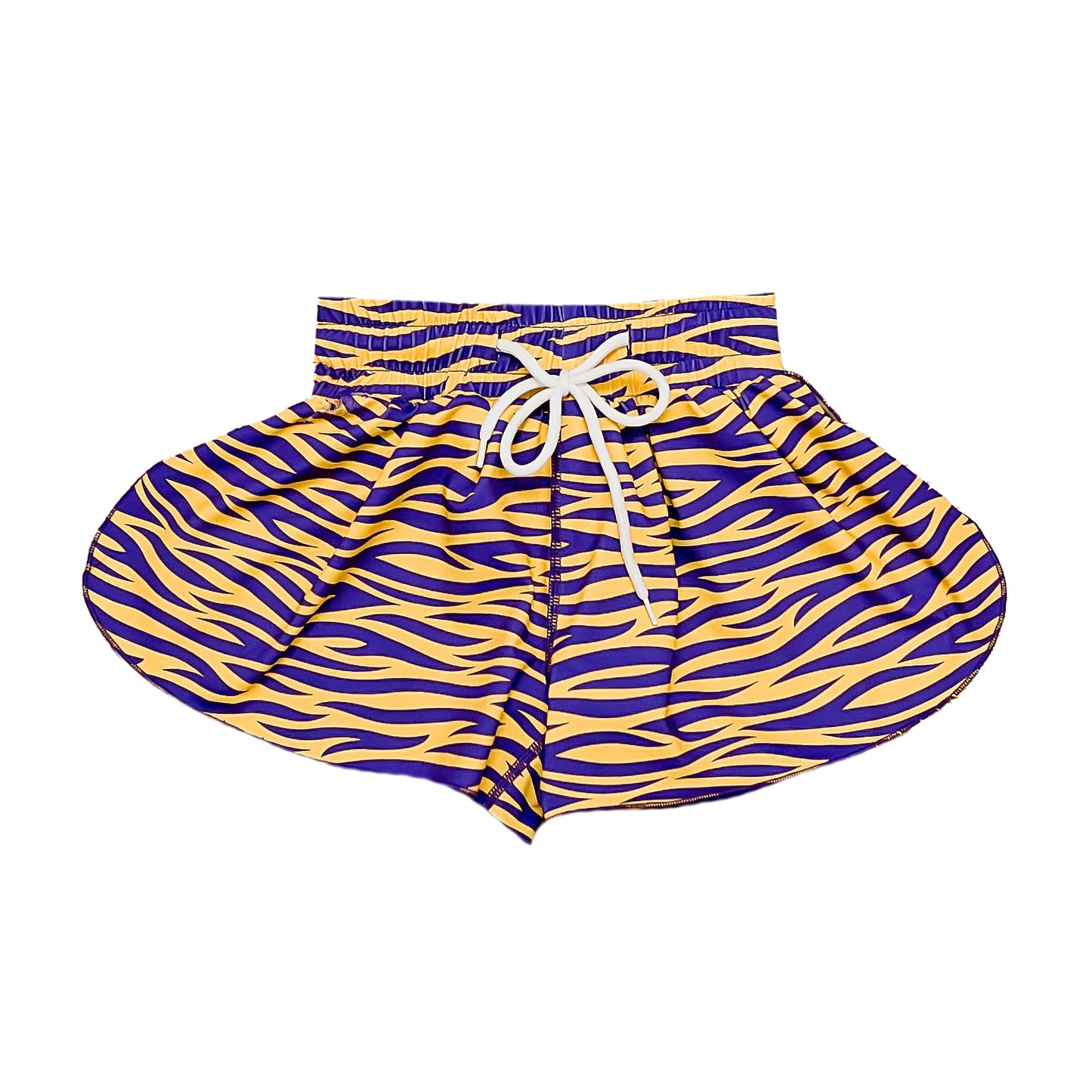 Women's Tiger Striped Butterfly Shorts