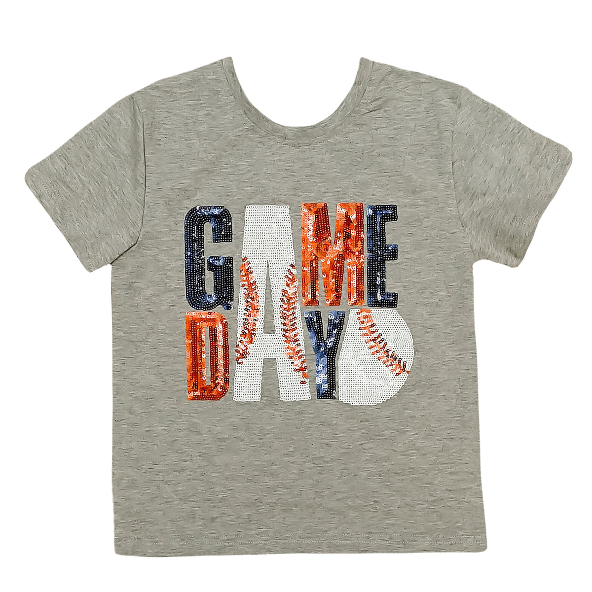 Kids' Gameday Navy and Orange Shirt
