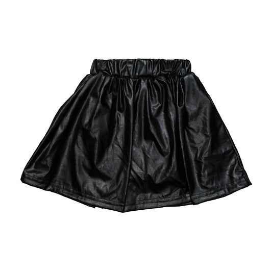 Black Metallic Adult Skort