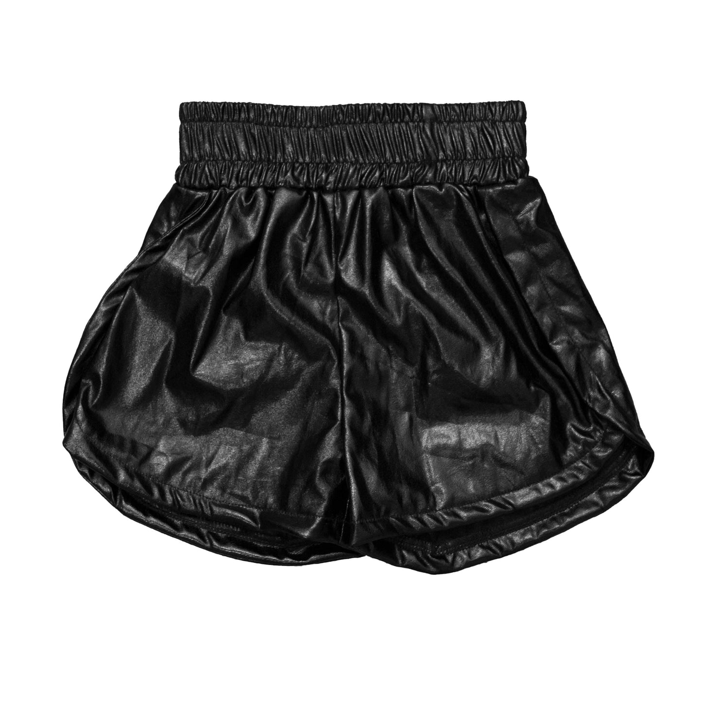 Women's Metallic Shorts - Black