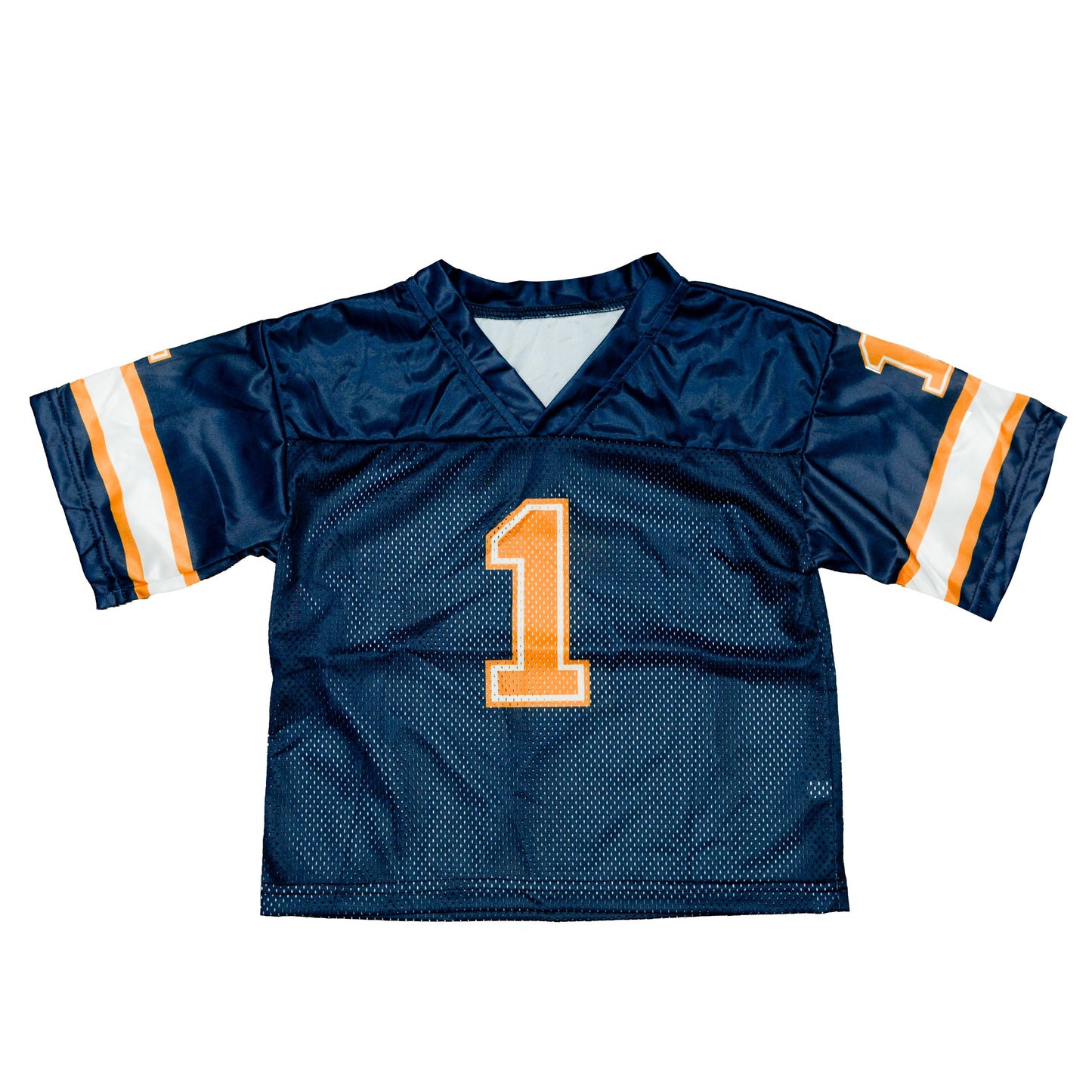 Kids' Navy & Orange Football Jersey