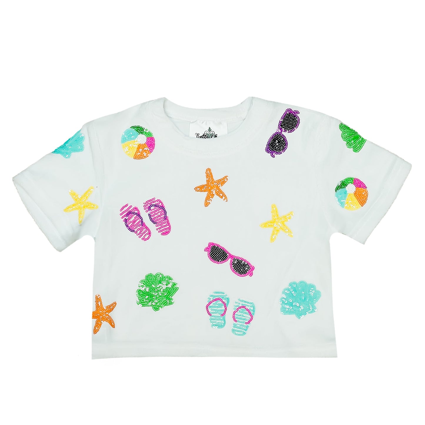 White Beach Terry Cloth Kid Top