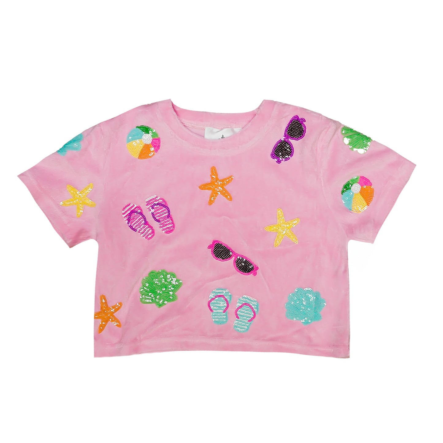 Pink Beach Terry Cloth Kid Top