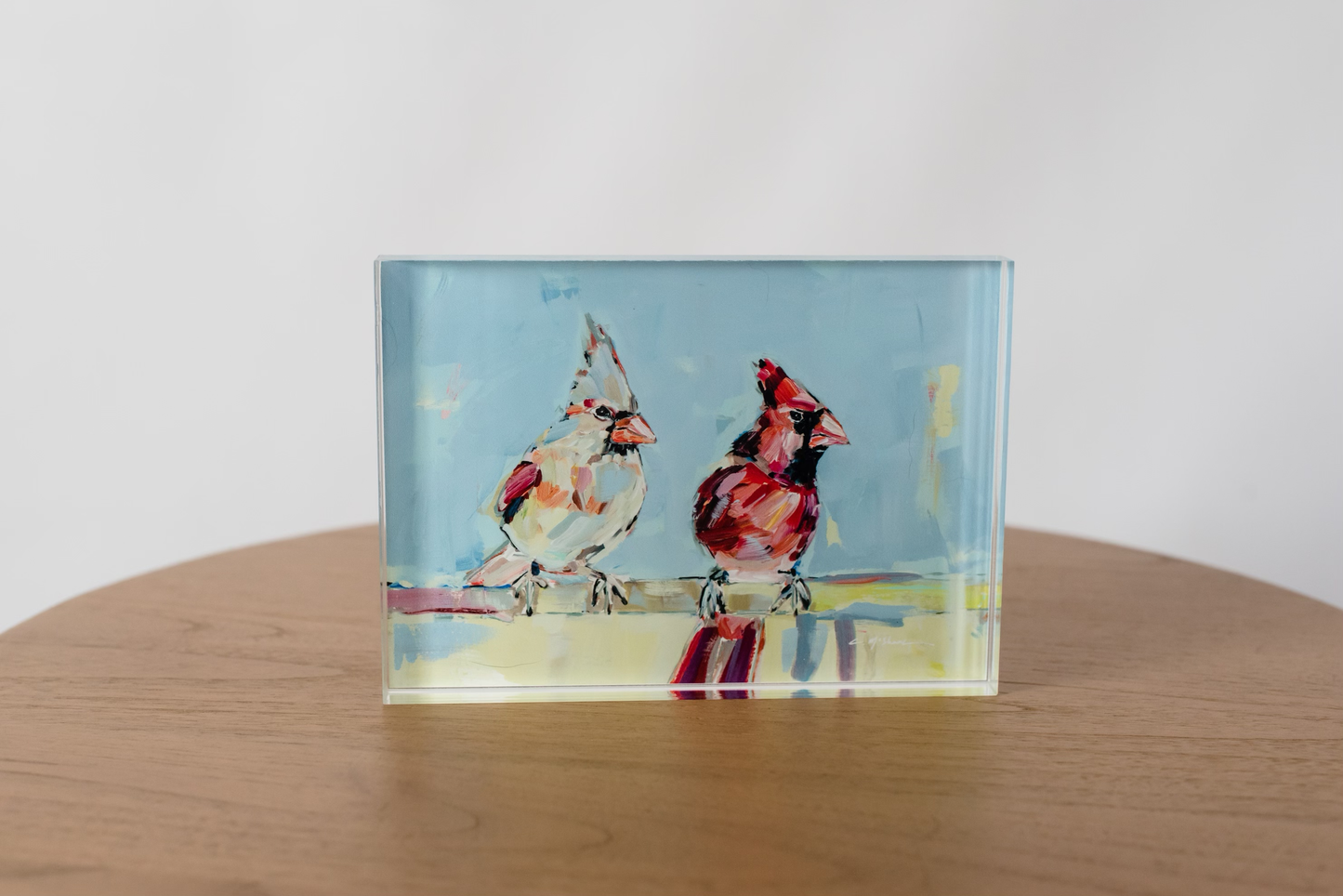 Always Together Cardinal Acrylic Tabletop Art