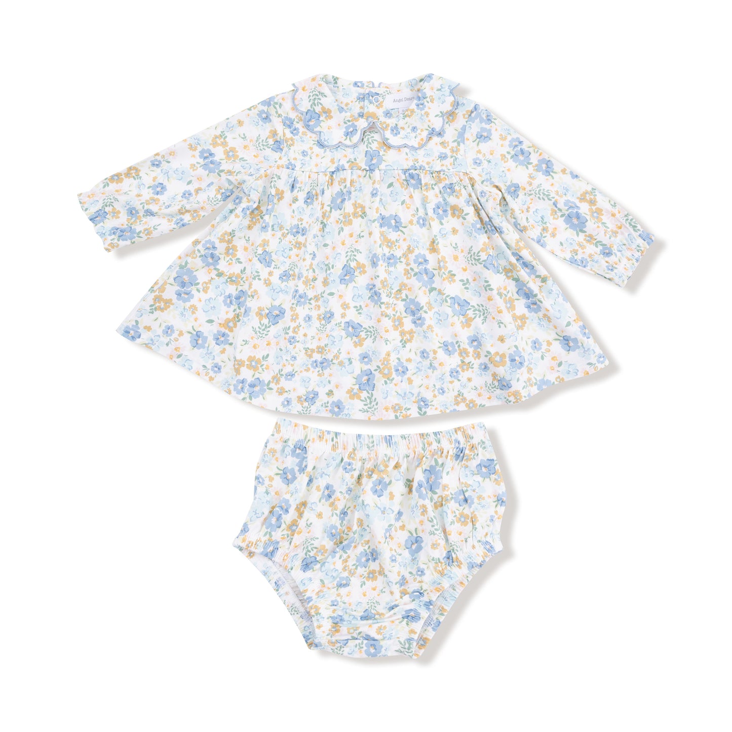 Long Sleeve Petal Collar Dress and Bloomer