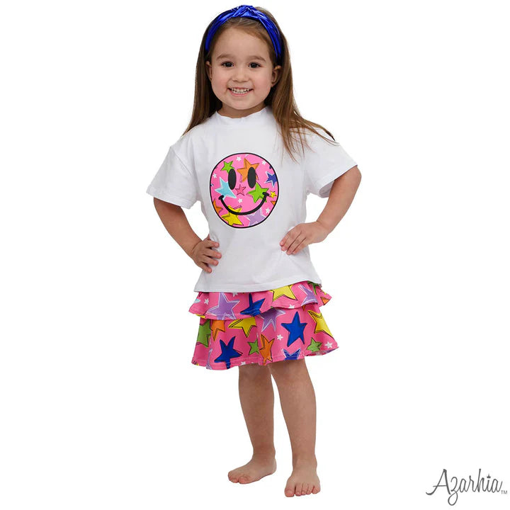 Bright Stars Smiley on Boxy T'