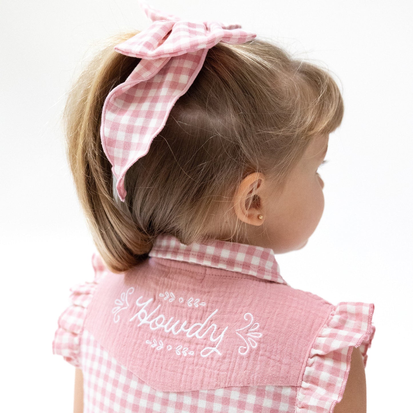 Western Pearl Snap Dress and Bloomer (2T to 4T Dress Only)