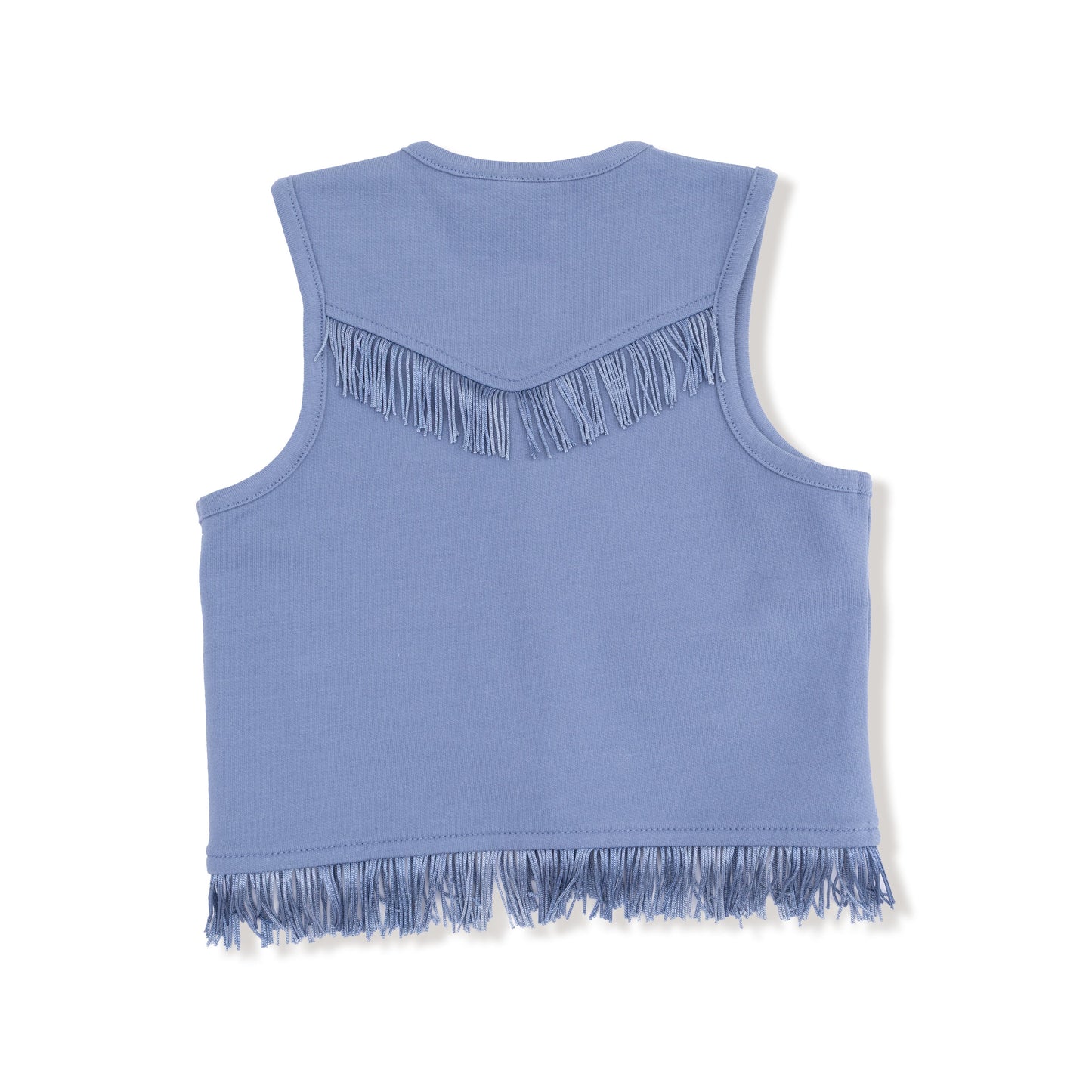 Country Blue - Western Fringe Vest