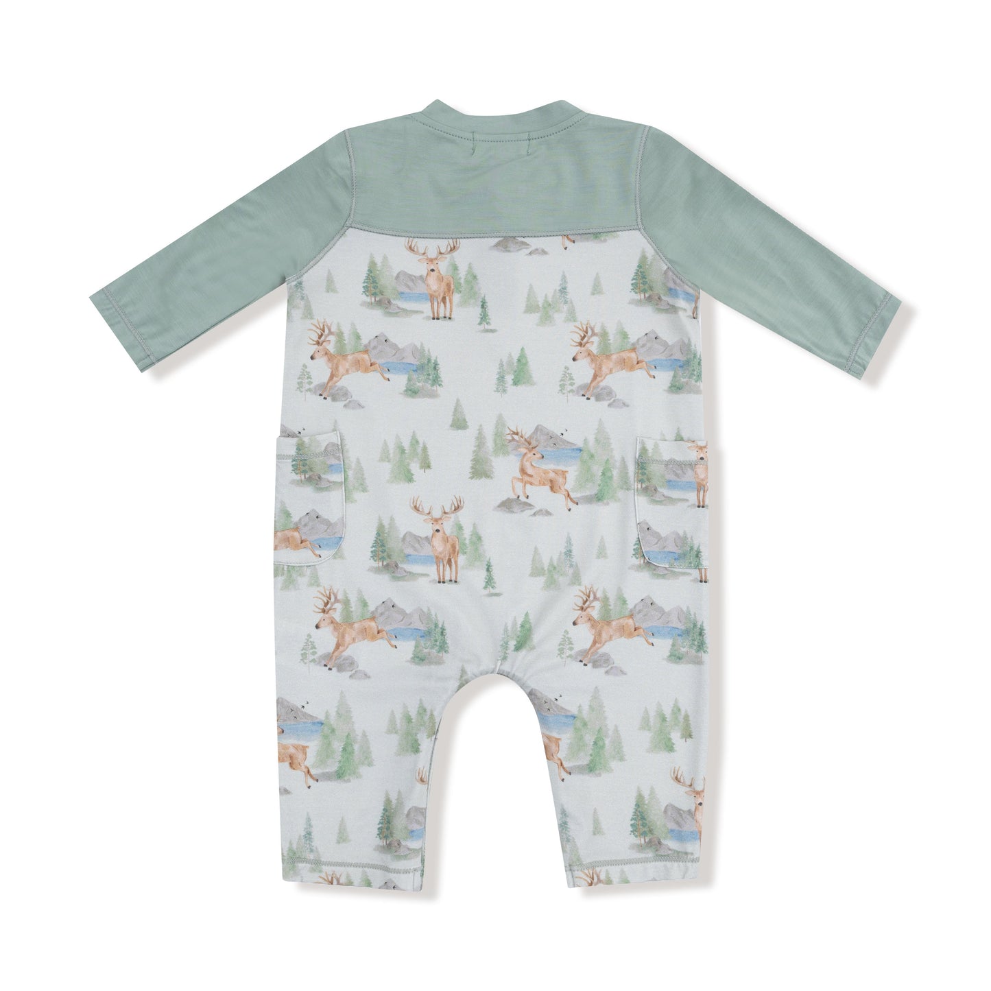 Buck Deer - Romper with Contrast Sleeves
