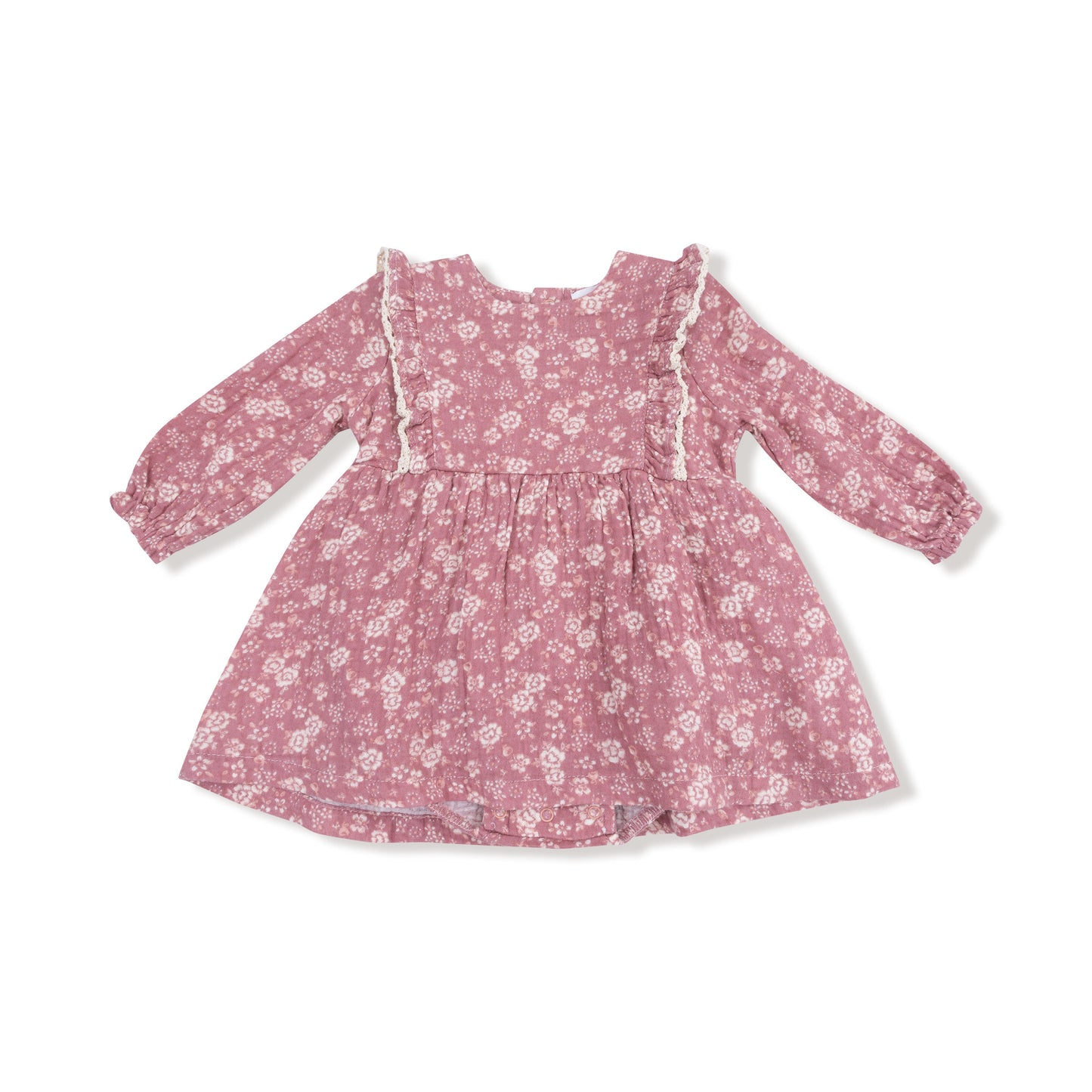 Ruffle Long Sleeve Bubble with Skirt