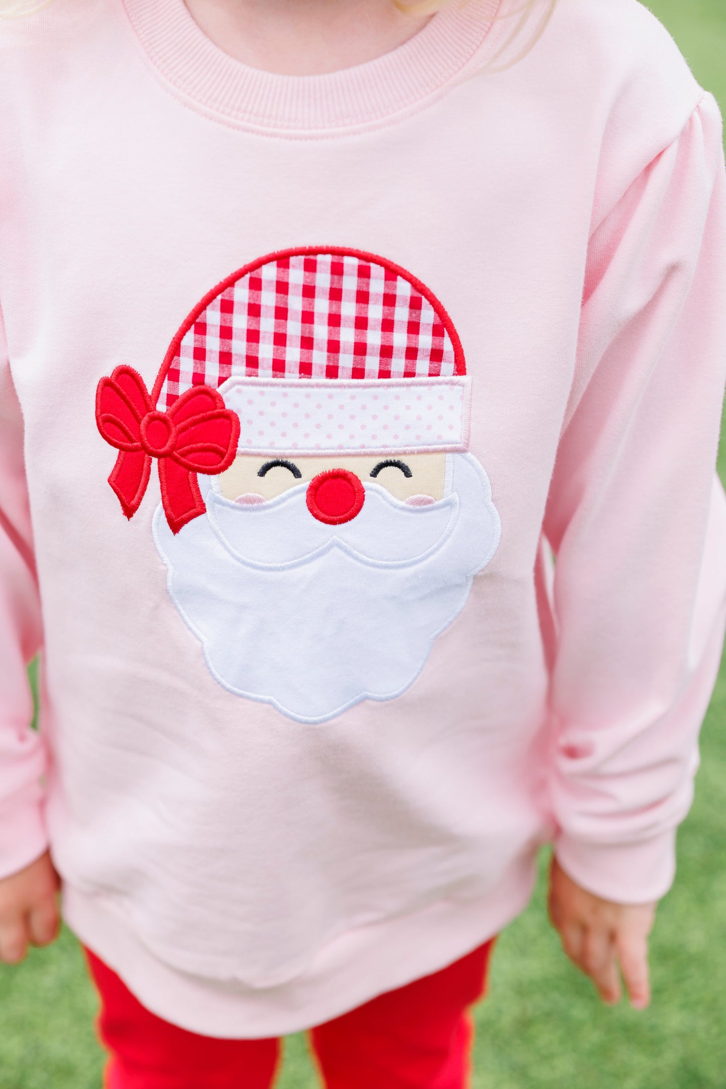French Terry Pullover – Santa (Light Pink)