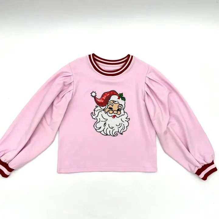 Sweet Santa Puff Sleeve Sweatshirt