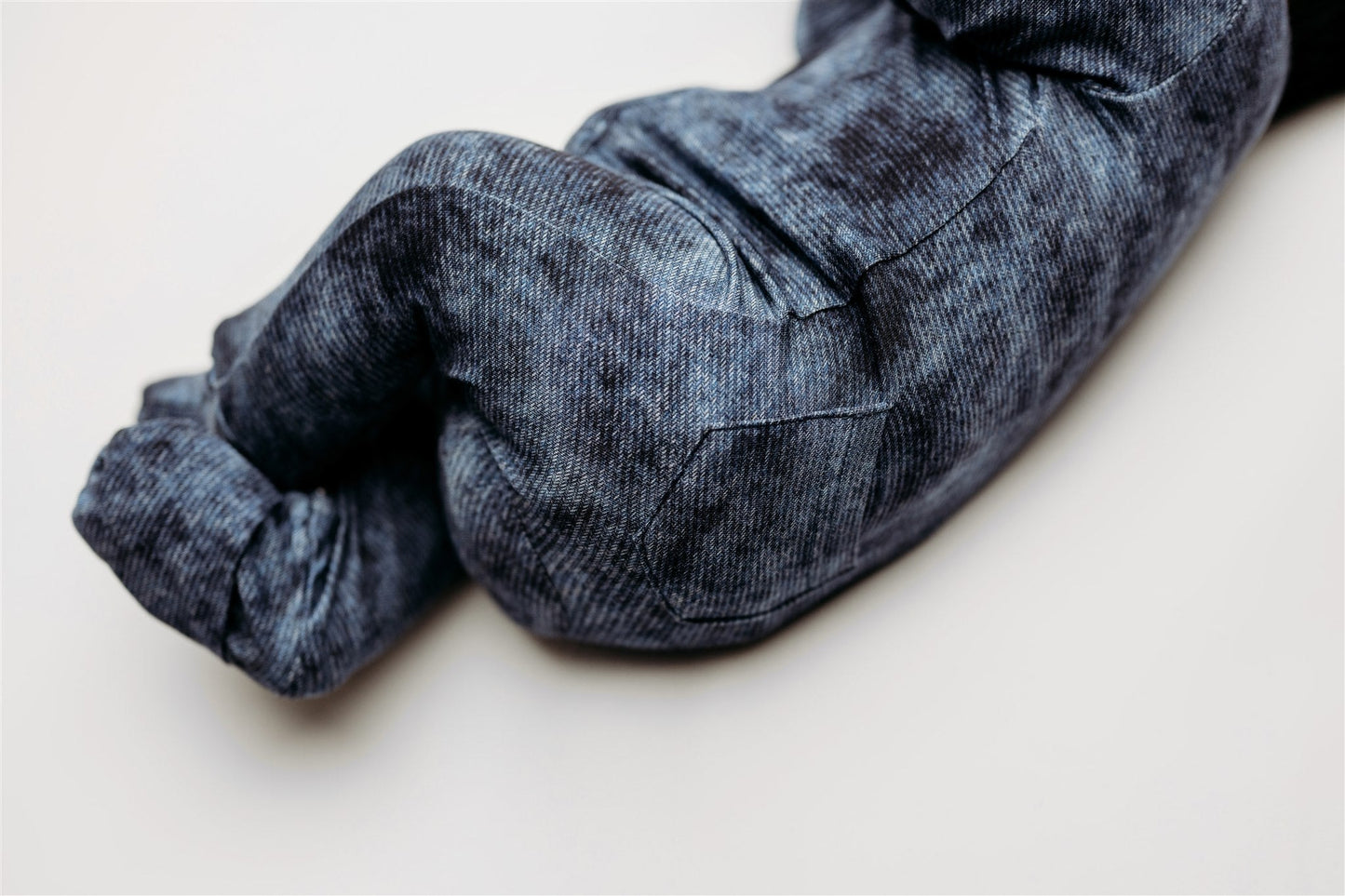 Denim Print Zip Footie