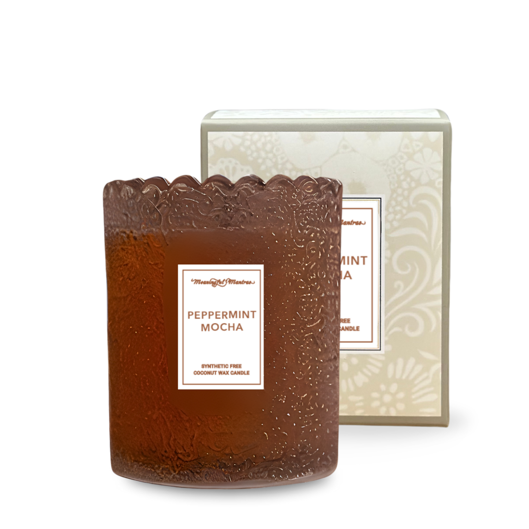 Peppermint Mocha Natural Candle 8oz Kaia Collection