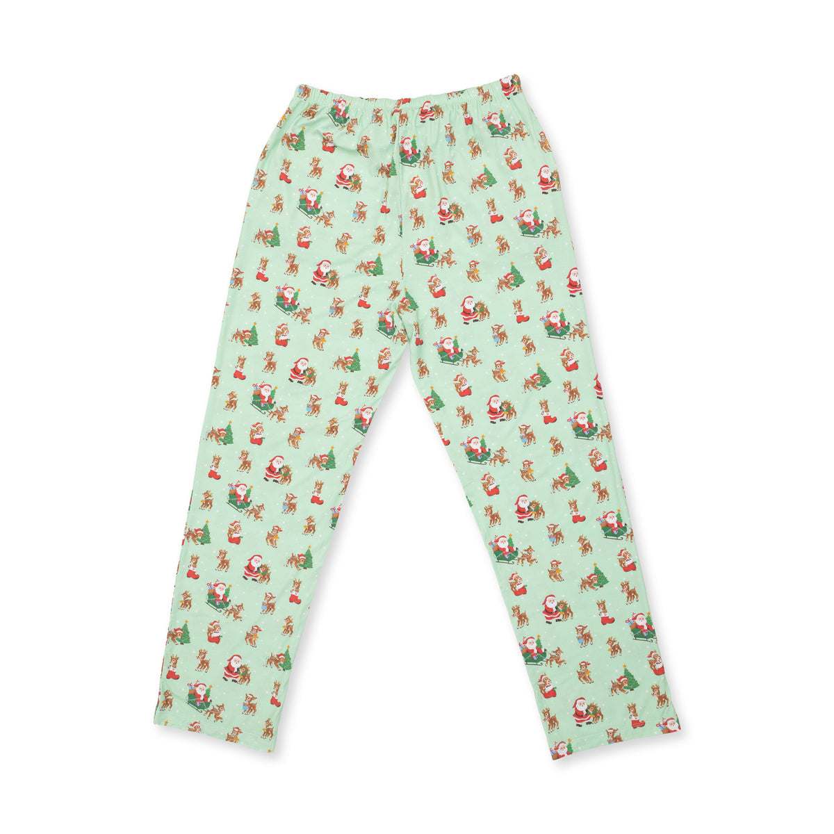 Vintage Reindeer & Santa Uni - Bamboo - Adult Loungewear Pant