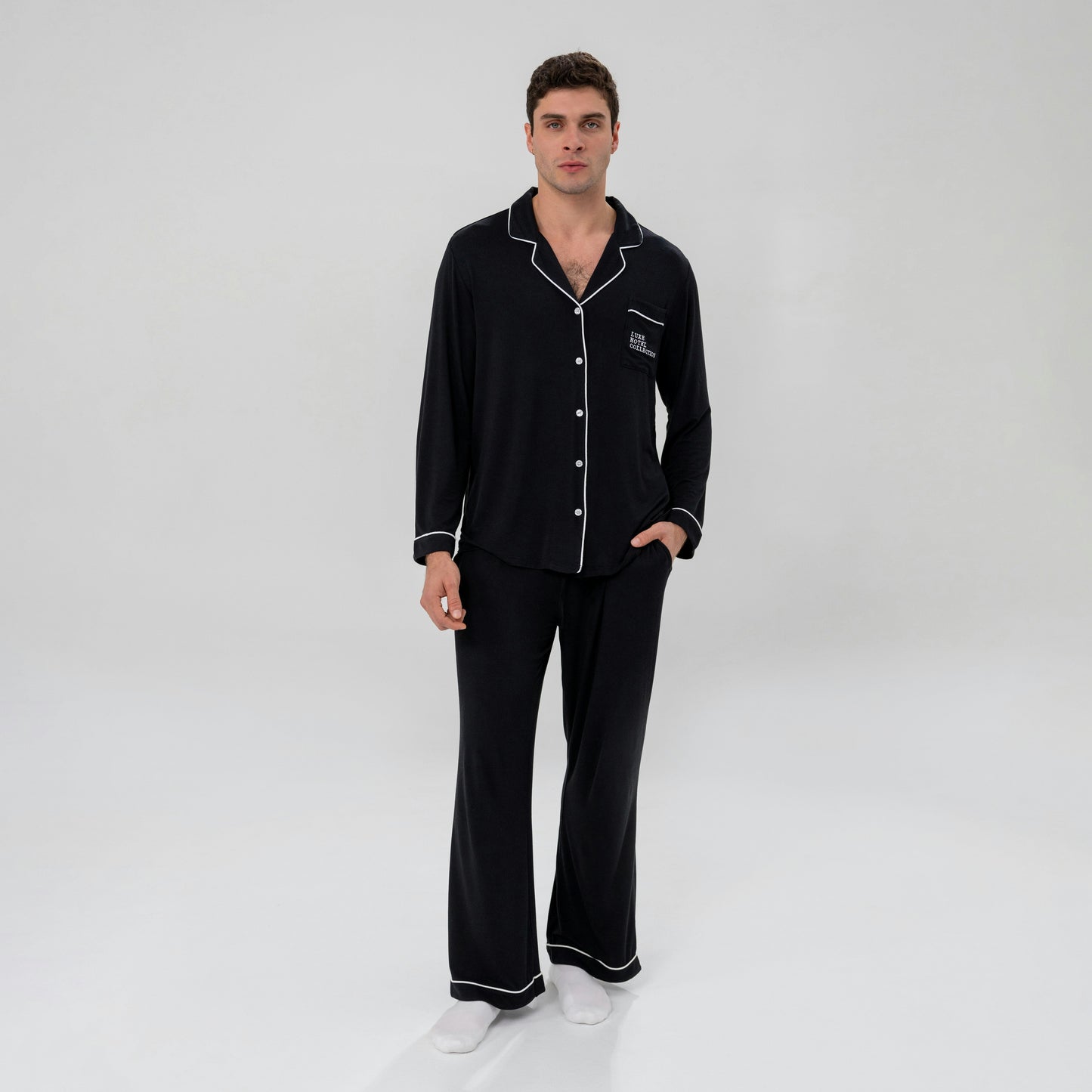 Men's Luxe Bamboo Long PJ Set