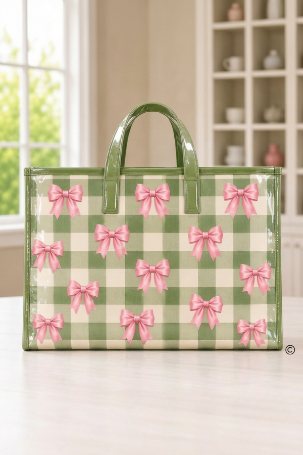 SC - ETA 10/15-10/29 The Belle Gingham Vinyl Tote©