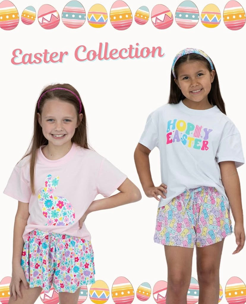 Floral Bunny Boxy T