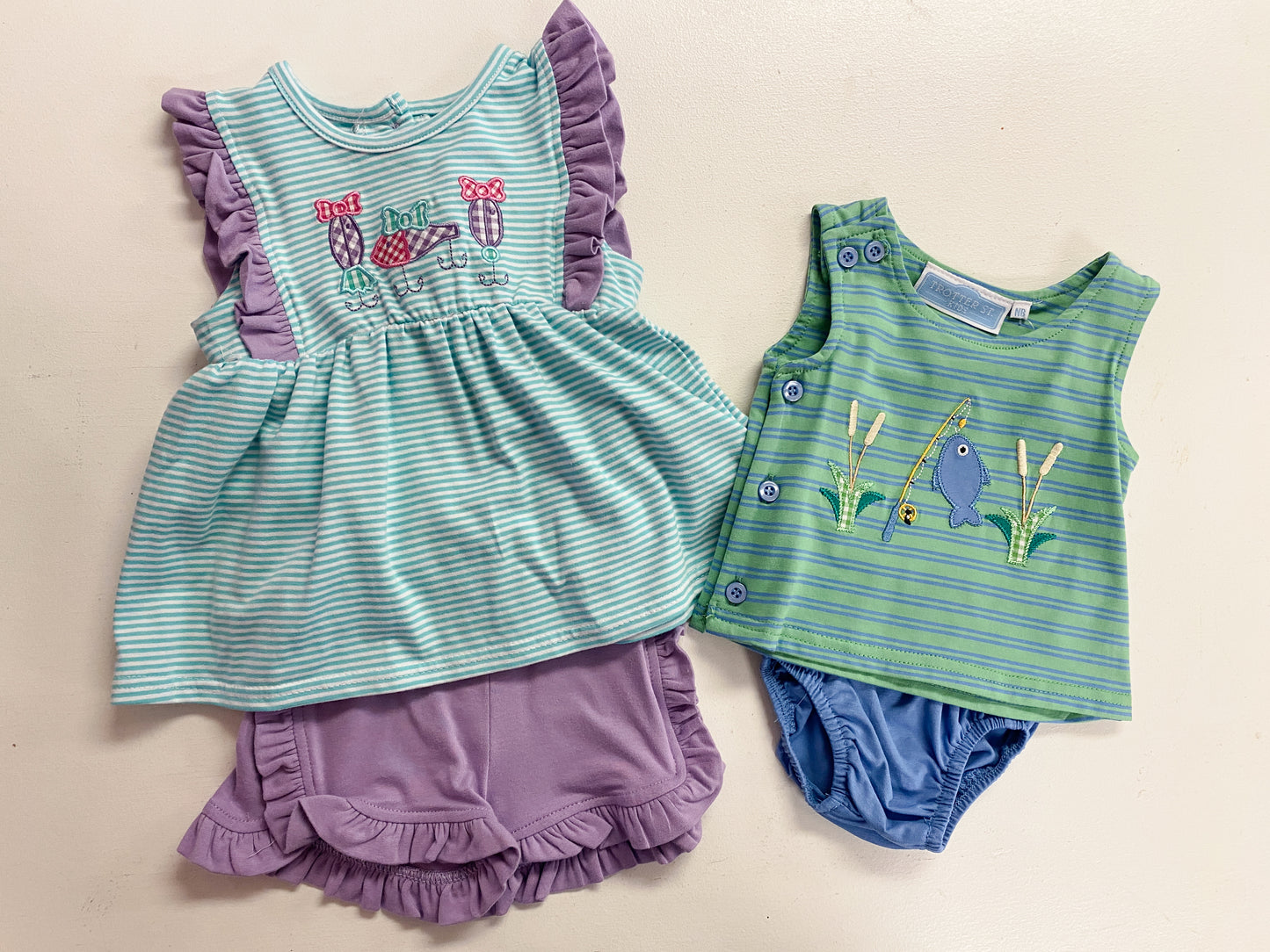 Fishing Lures Ruffle Short Set