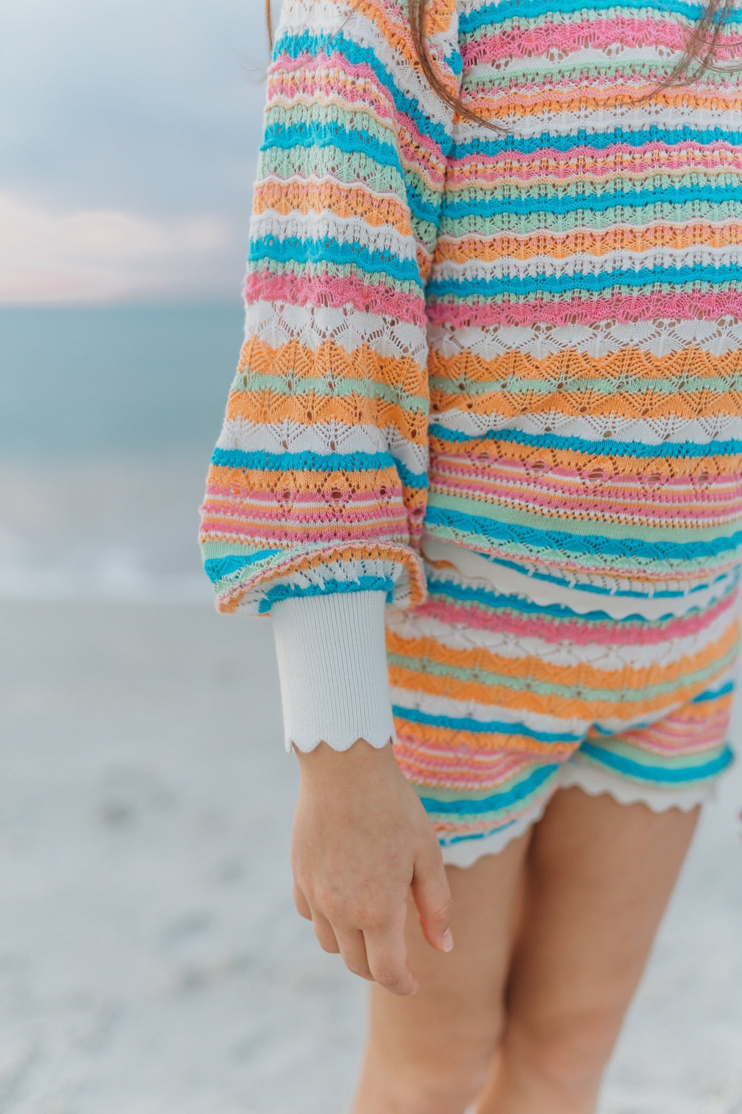 Retro Stripe Knit Sweater