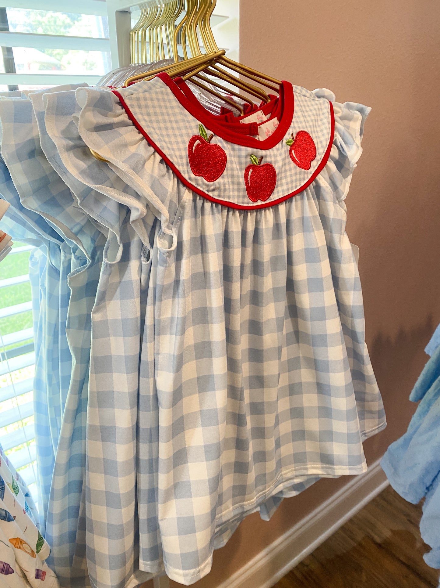 Back to School Plaid Apple