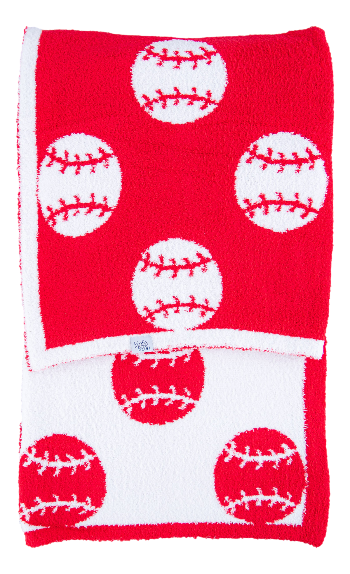 Baseball Plush Blanket- RED/TODDLER