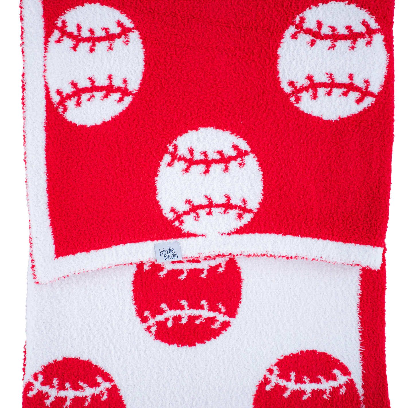 Baseball Plush Blanket- RED/TODDLER