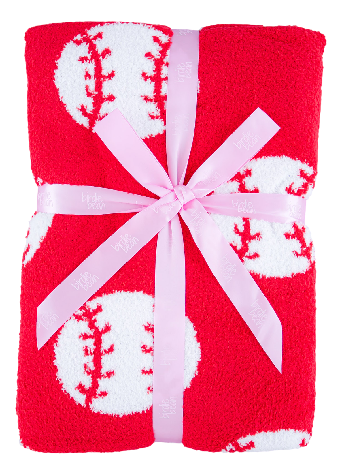 Baseball Plush Blanket- RED/TODDLER