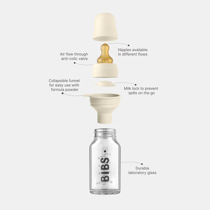 Baby Glass Bottle Complete Set 4oz