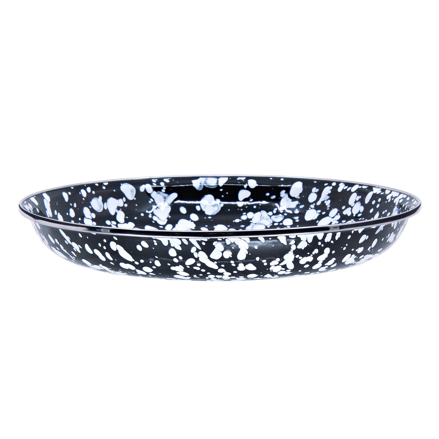 Black Swirl Pasta Plates - Set of 4