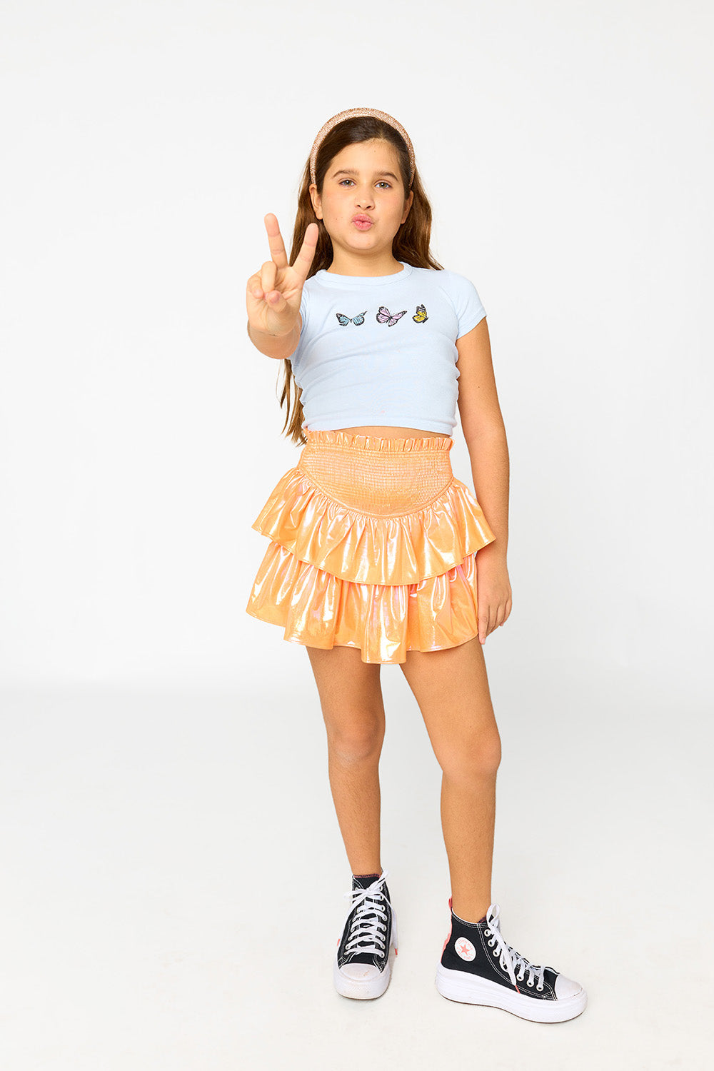 Brookie Tween Skort - Orange Pop