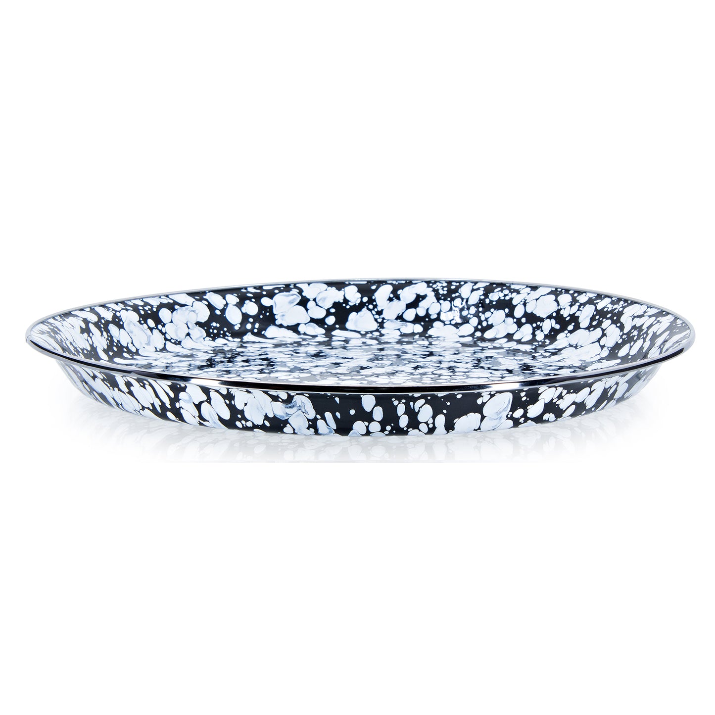 Black Swirl Medium Tray