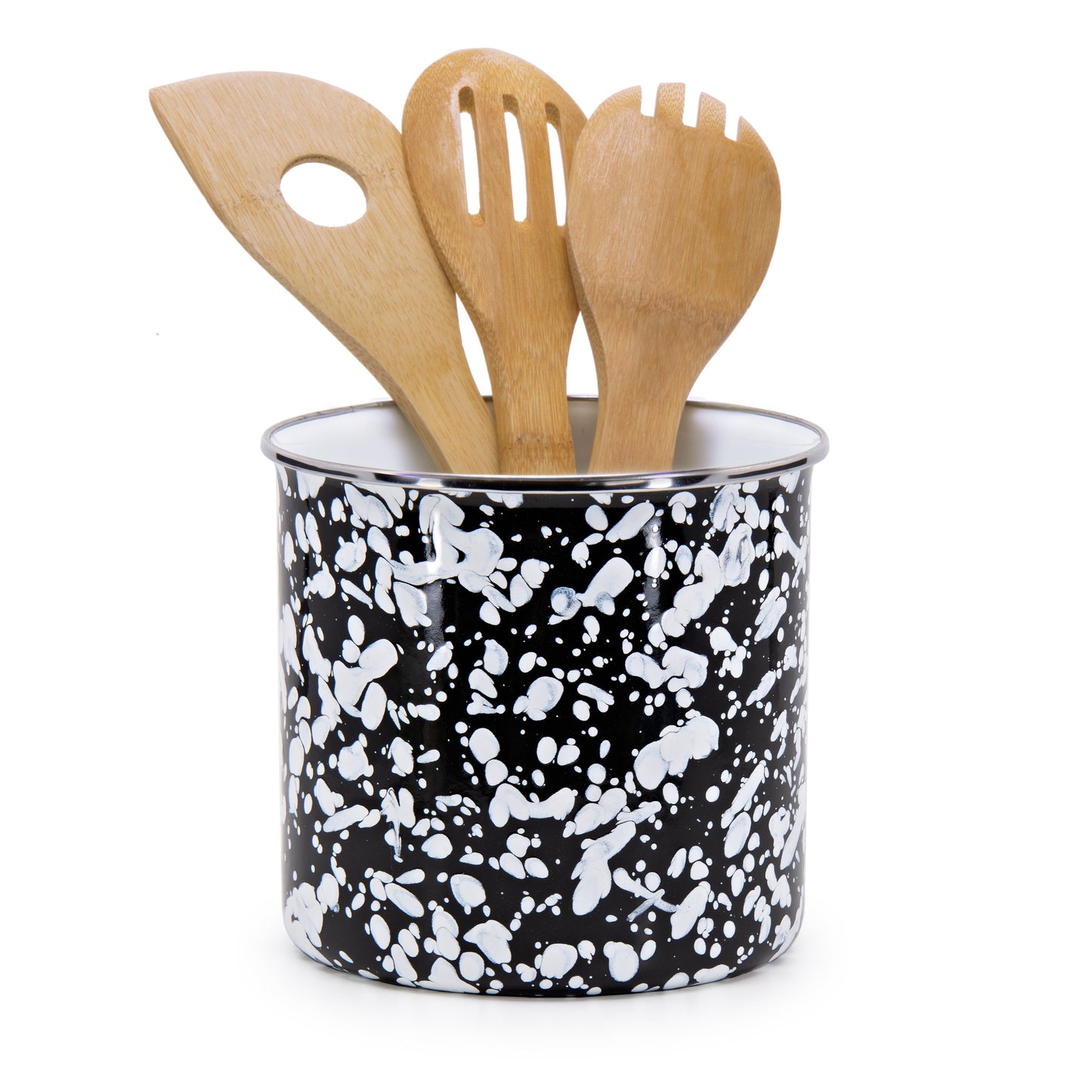 Black Swirl Utensil Holder