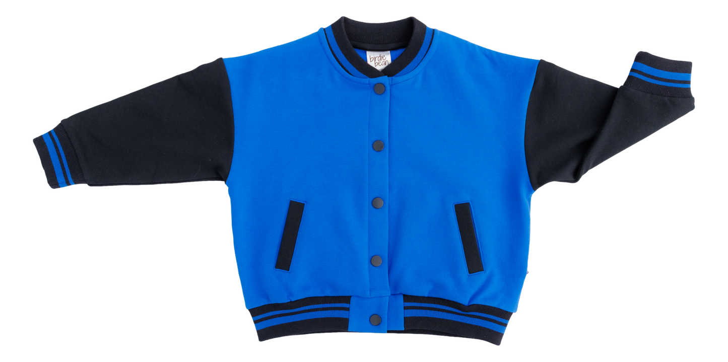 Blue And Black Varsity Jacket