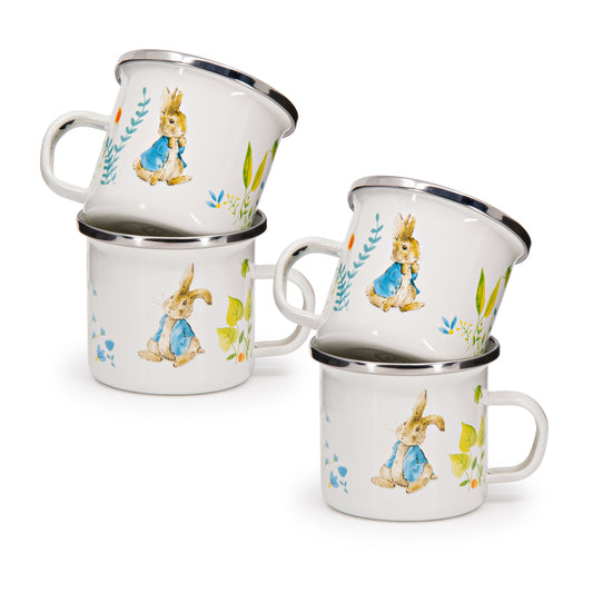 Spring Leaves Child Mugs - Set of 4