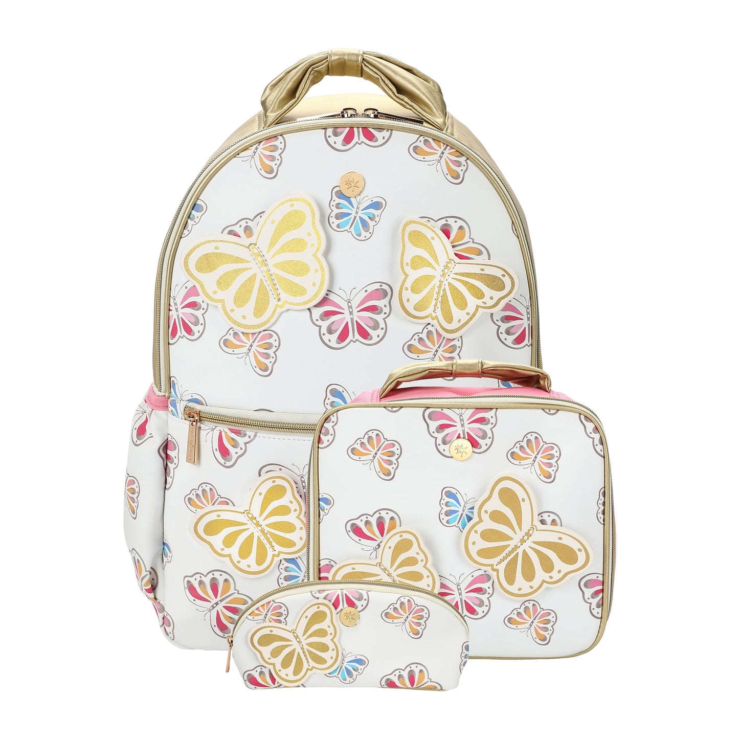 Gold Butterfly Insulated Lunch Box