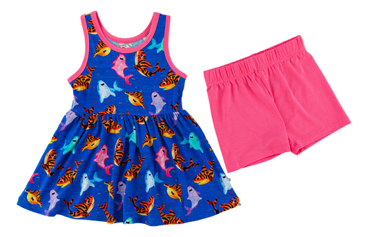 Bruce Birdie Peplum Set- Toddler