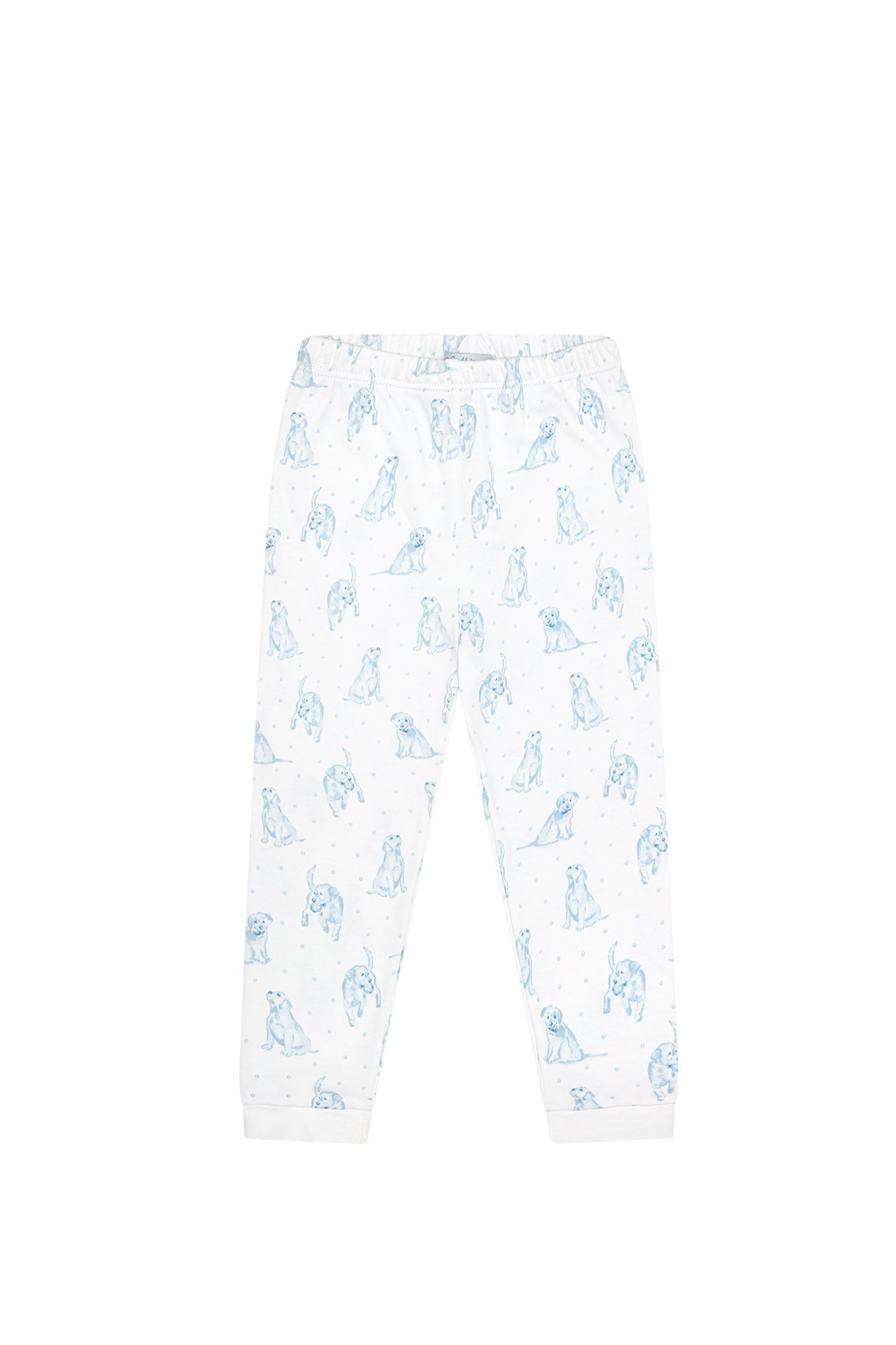 Blue Puppy Love Print Pajamas