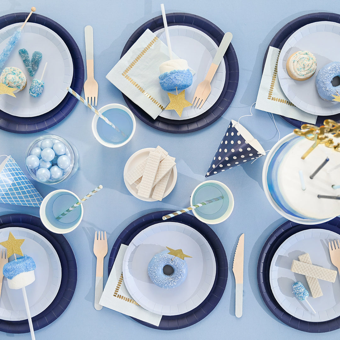 Navy Classic Large Plates (10 per pack)