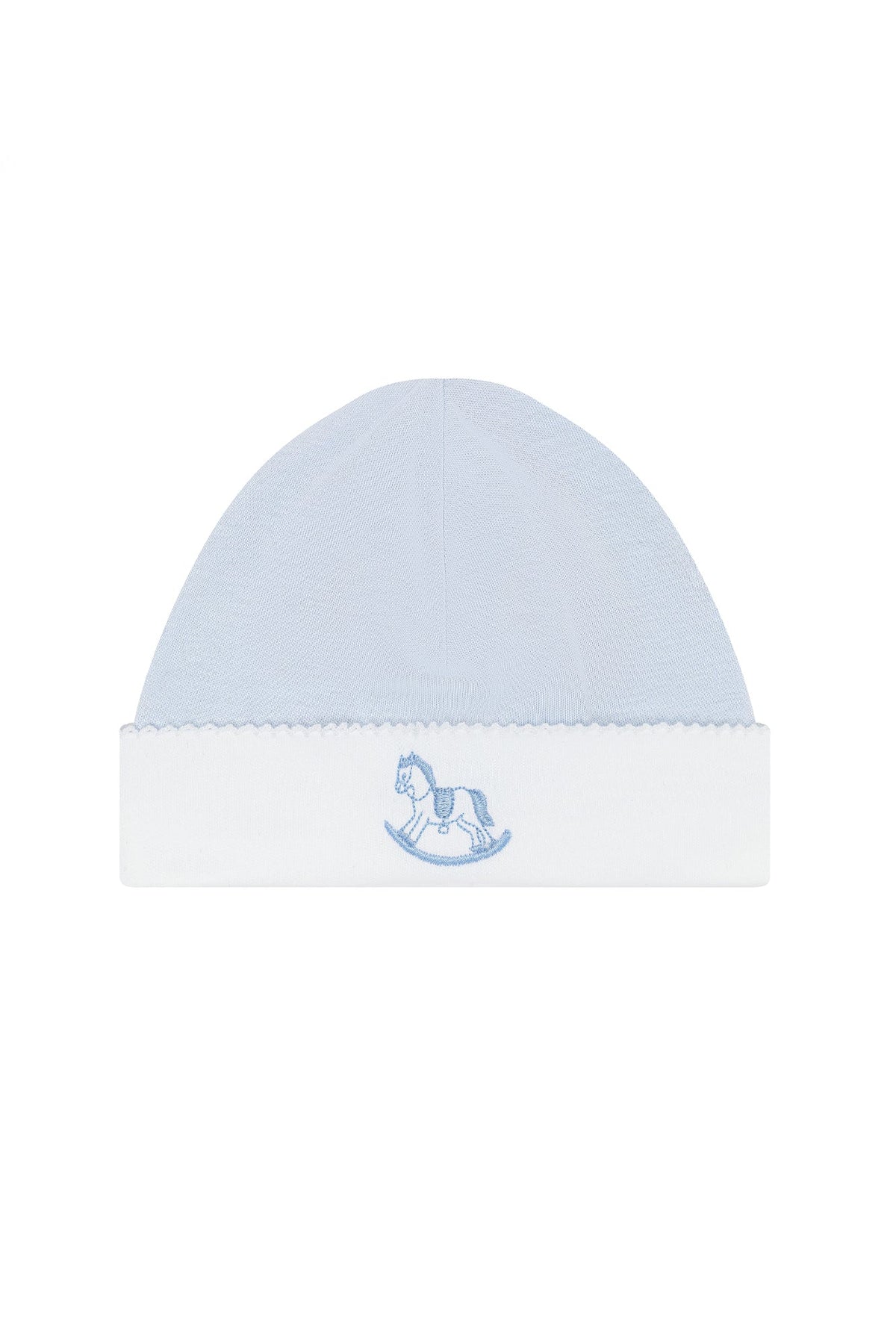 Blue Rocking Horse Embroidered Hat
