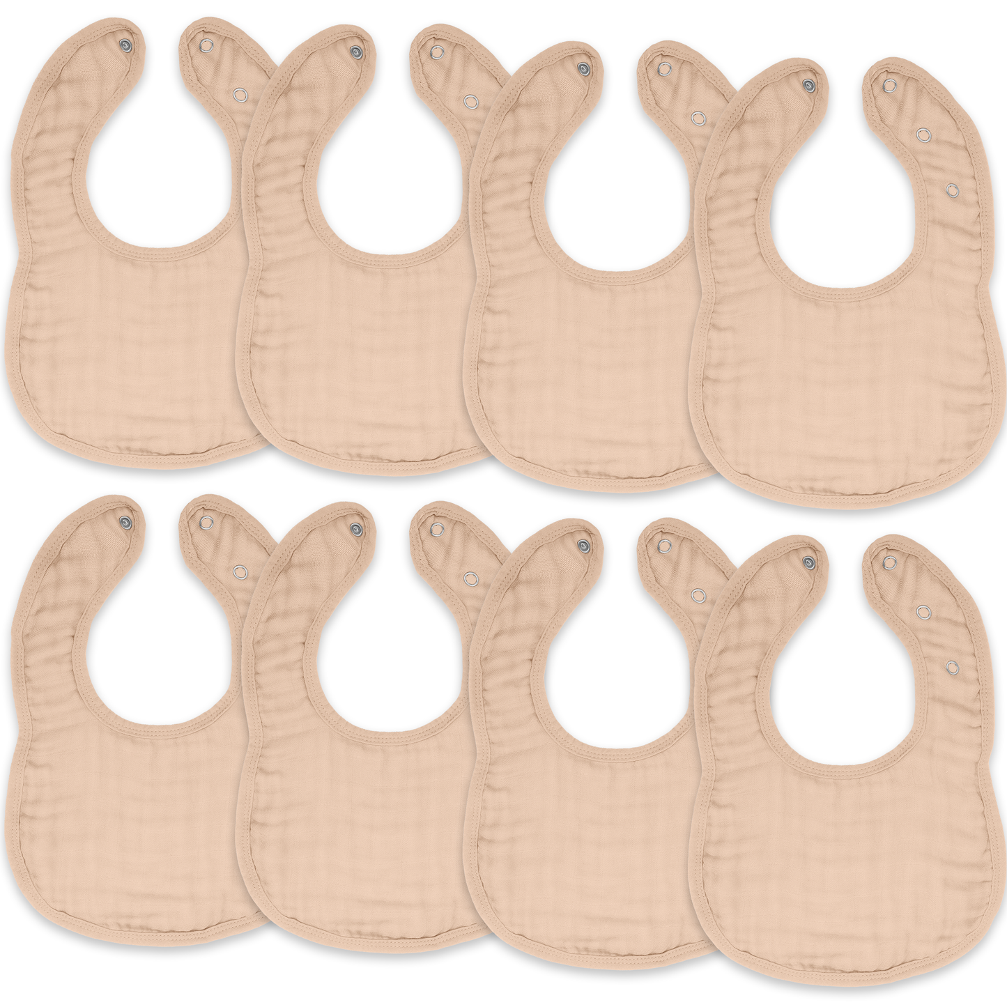 Muslin Bibs in Blush
