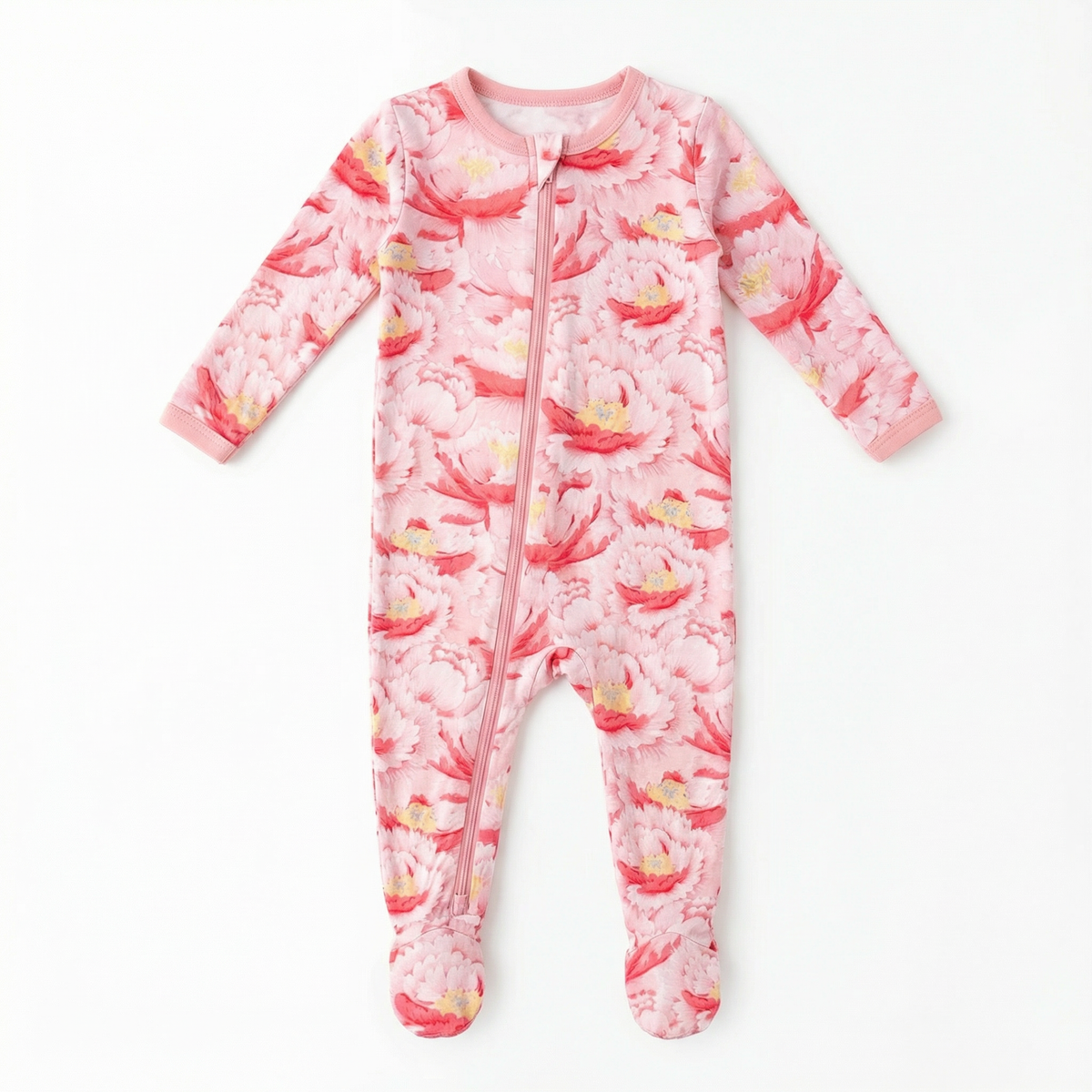 Blush Dreams Floral Footie