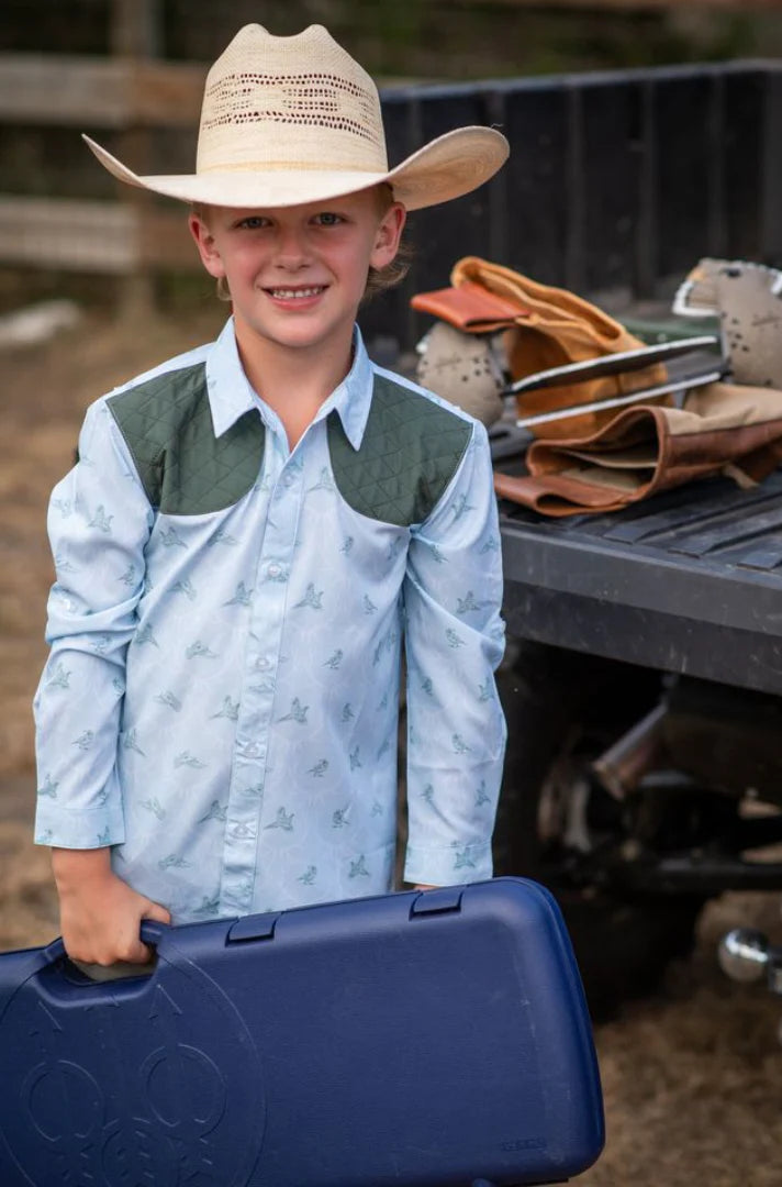 Huntsman Long Sleeve Shirt – Ranch Collection | Boys Performance Button-Up