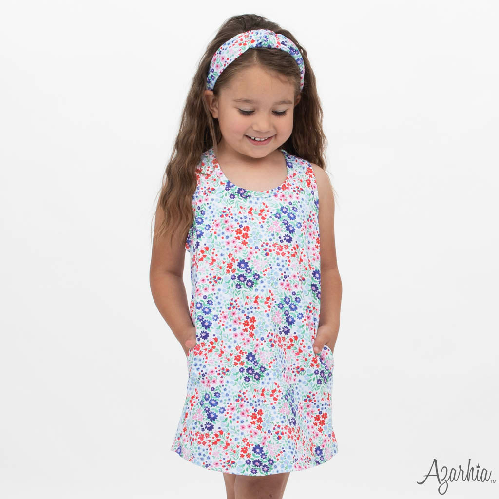 Liberty Flowers Top Knot Headband