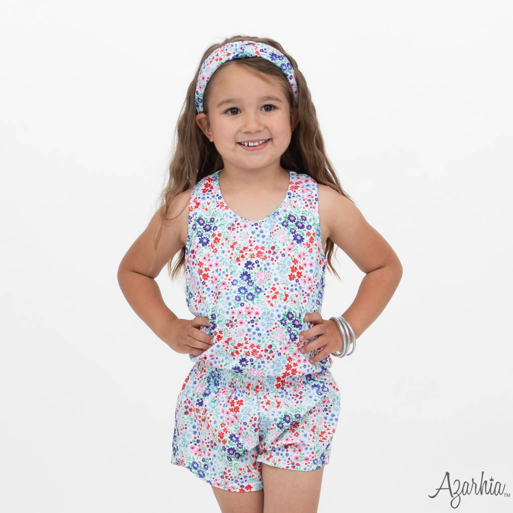 Liberty Flowers Top Knot Headband