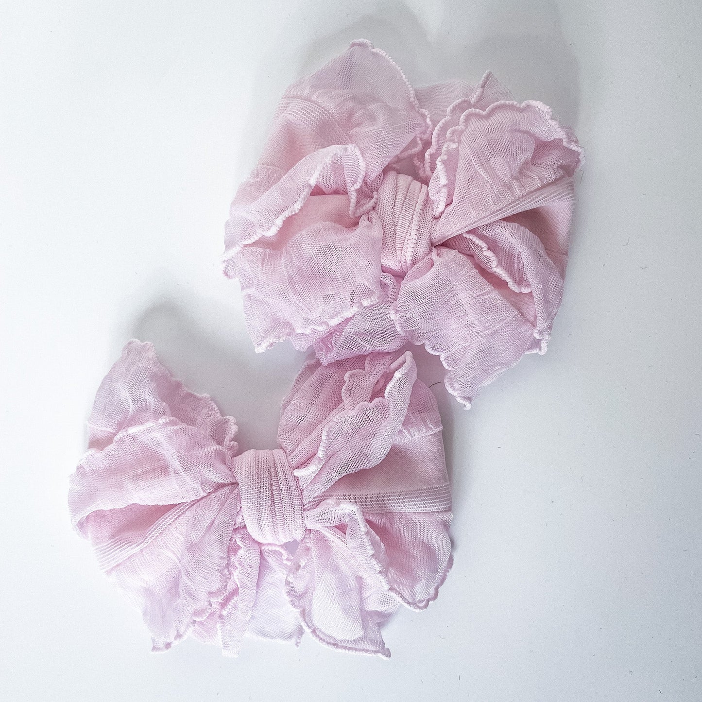 Baby Pink Ruffle Clip