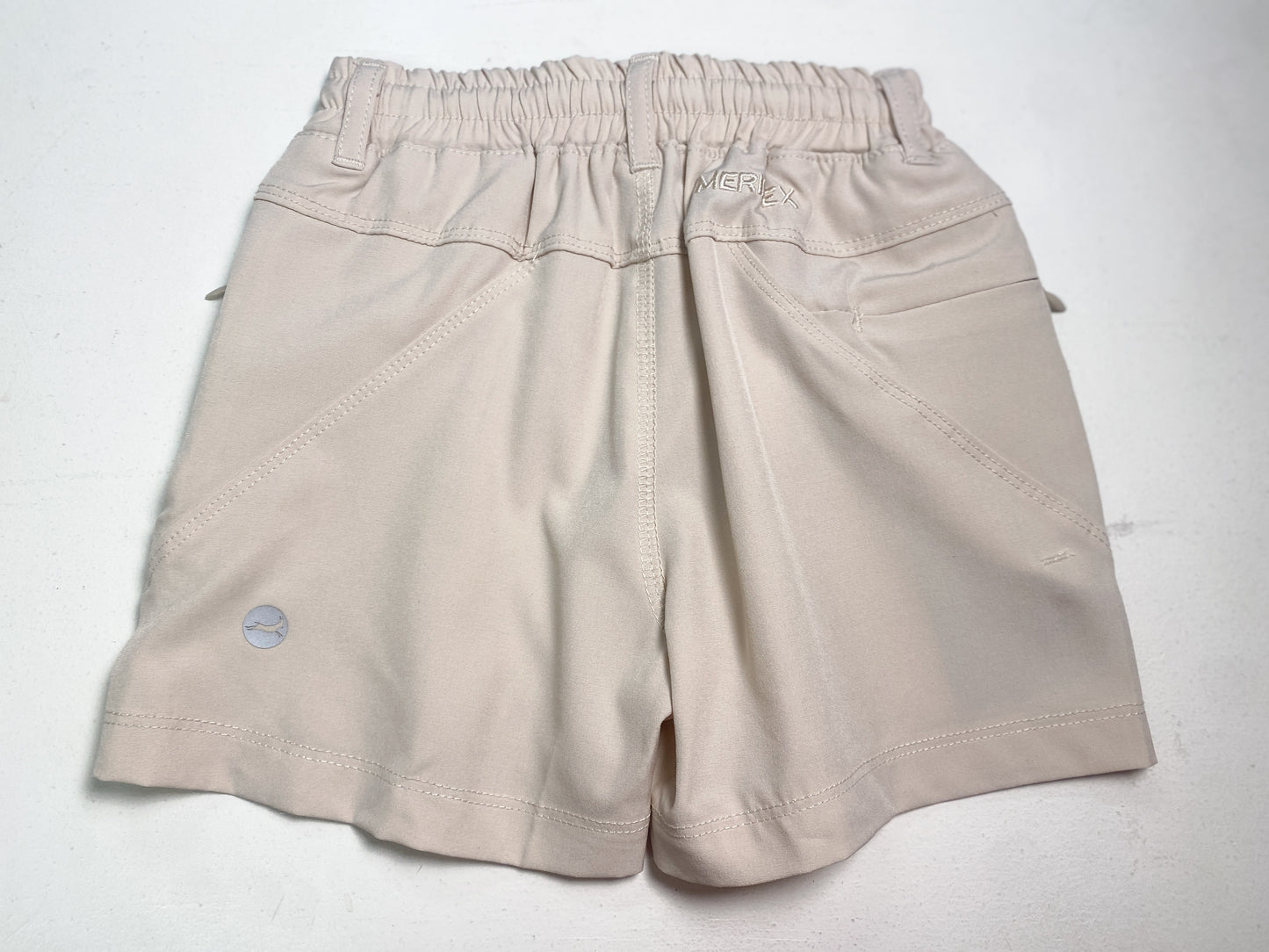 Kids Stone Khaki Performance Sport Shorts