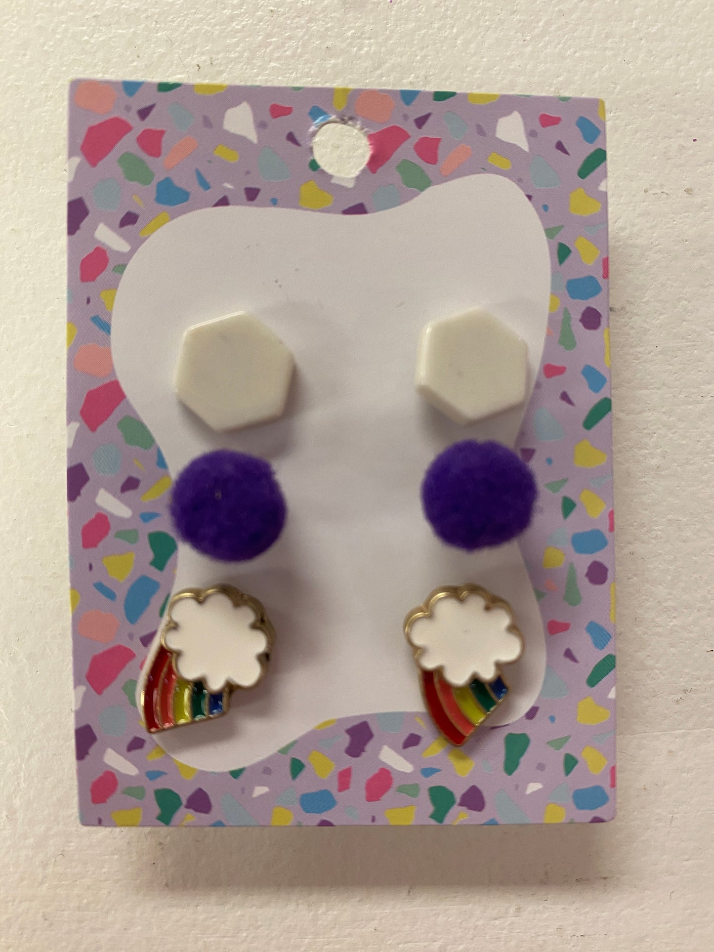 Kids Rainbow Earring Set
