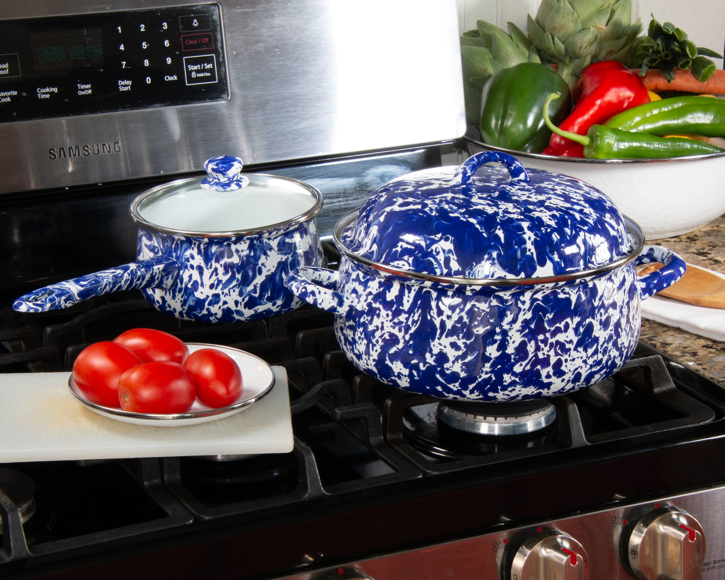 Cobalt Swirl Dutch Oven